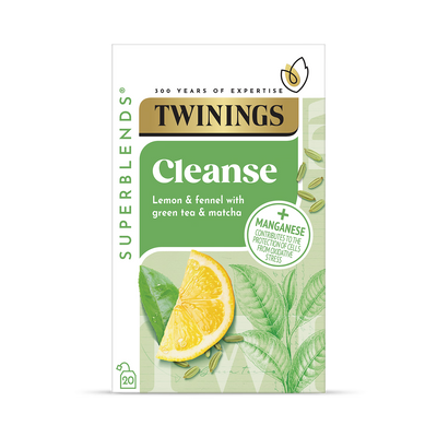 Holland & Barrett Twinings Superblends Cleanse Matcha Green Tea Lemon Flavour 40g- Buy online at McGrocer