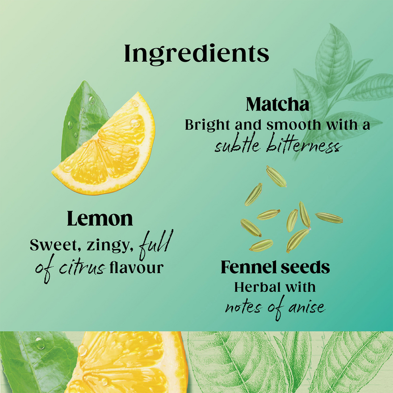 Twinings Superblends Cleanse Matcha Tea Lemon Flavour 40g (British brand)