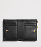 Bottega Veneta small leather Piccolo bifold wallet, imported from the UK