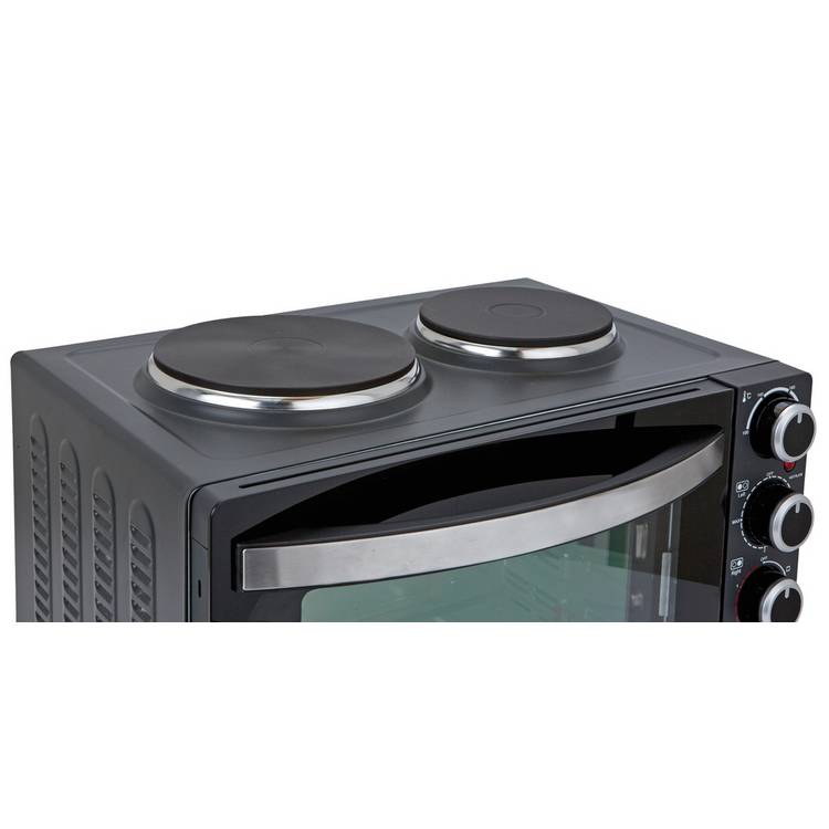 Cookworks 28L Mini Oven with Hob, UK version