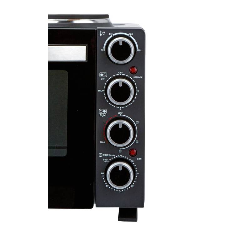 Cookworks 28L Mini Oven with Hob, UK version