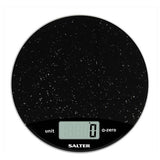 Salter round marble digital kitchen scale black, imported from the UK