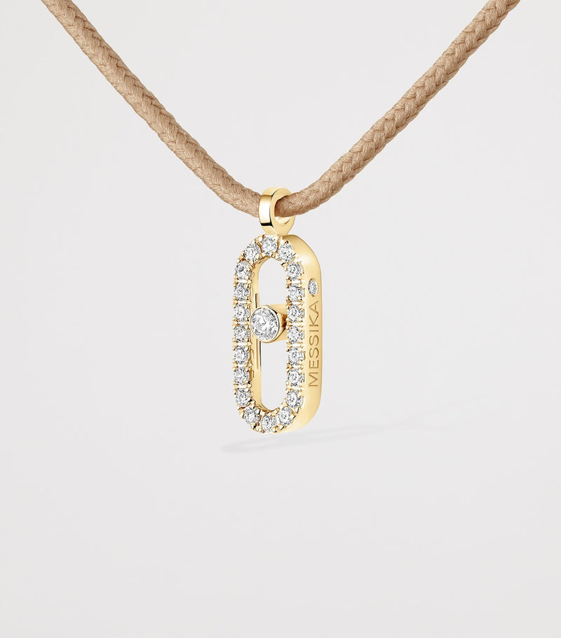 Messika gold diamond necklace 0.09ct, UK version