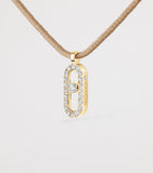 Messika gold diamond necklace 0.09ct, UK version