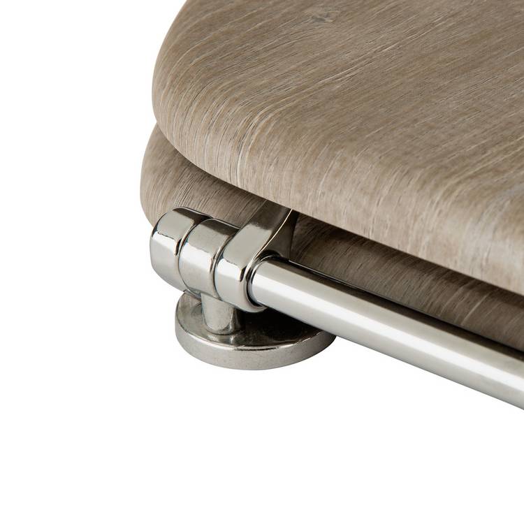 Argos Home wood effect toilet seat in grey, UK version