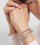 Bvlgari Small Serpenti Viper 18kt white gold diamond bracelet (British brand)