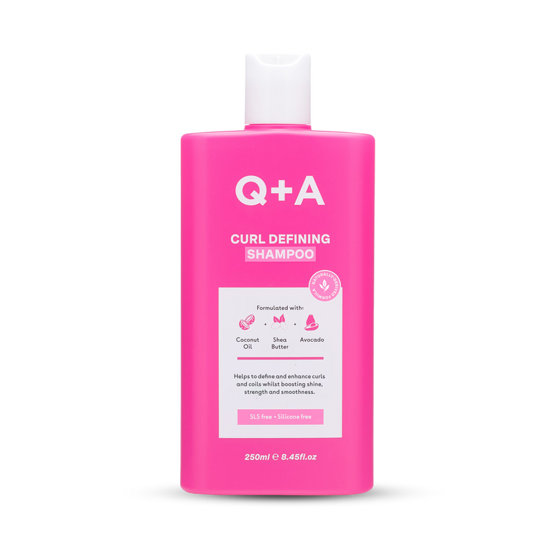 Q+A curl defining shampoo 250ml for curly hair - British product