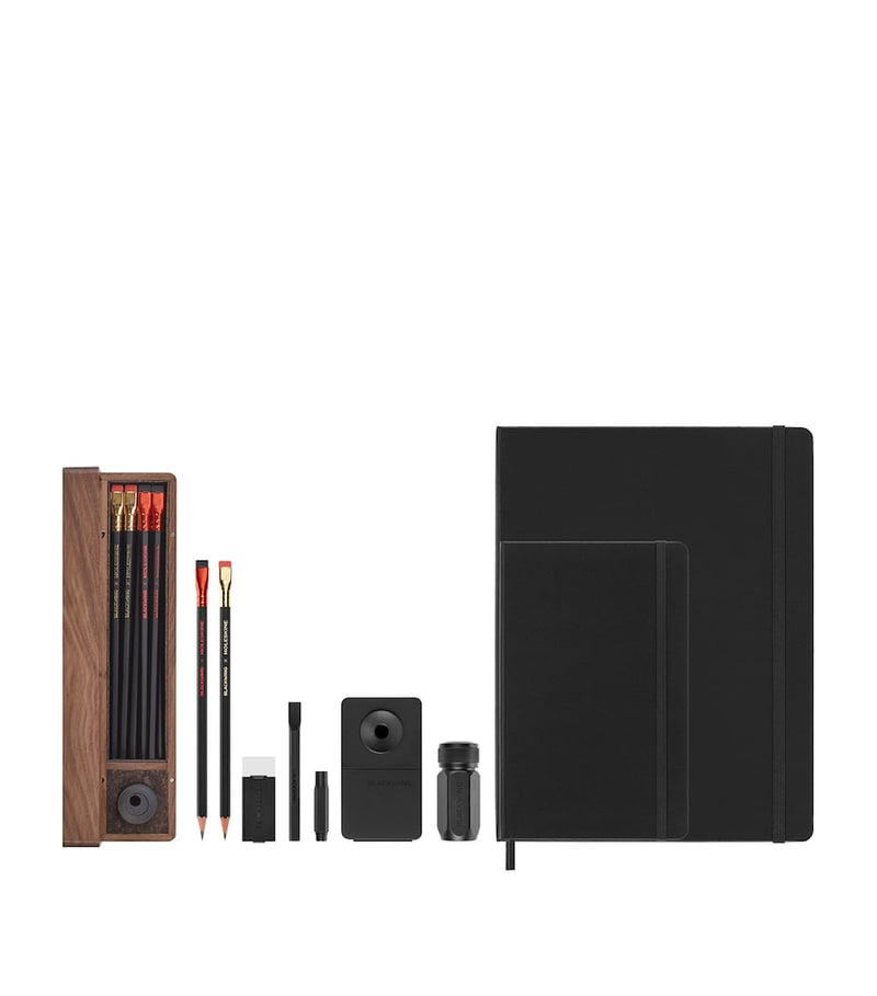 Moleskine Blackwing Atelier pencil and sketchbook set with walnut box, imported from the UK