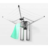 Argos Brabantia 24m Wall Mounted Clothes Airer - Metallic Grey- Buy online at McGrocer