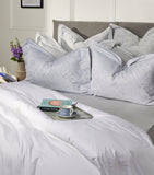 King Duvet Cover in Cotton Blend with Neutral Veined Marble Design 230cm x 220cm