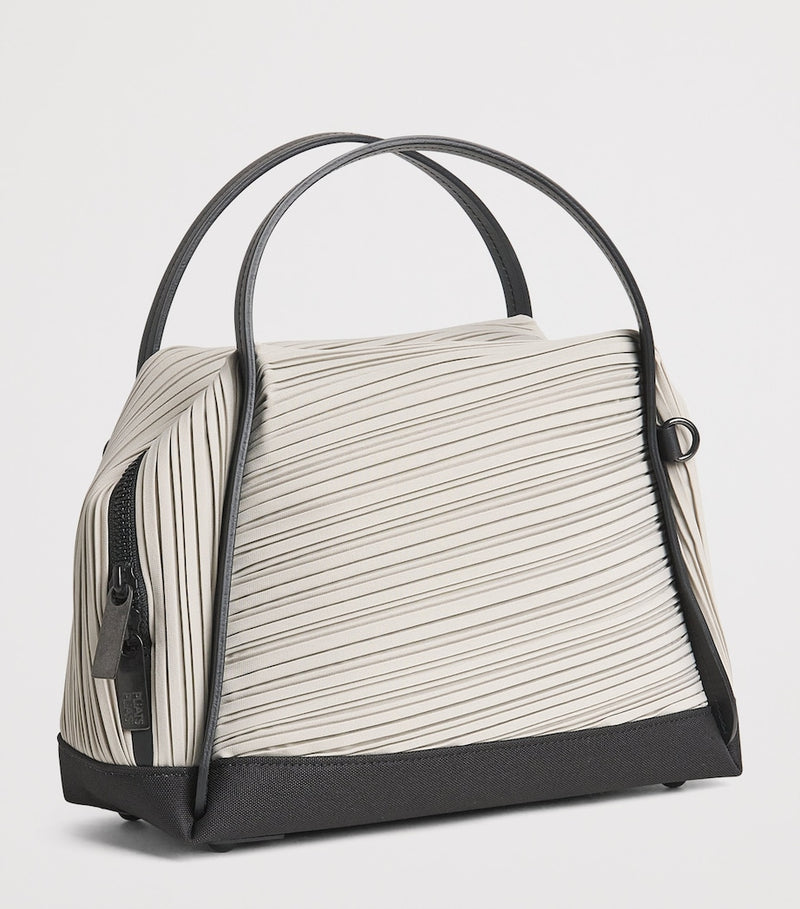 Issey Miyake Pleats Please bias pleats top-handle bag, imported from the UK