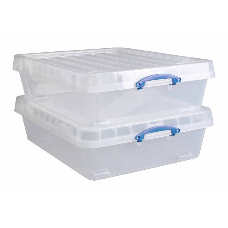 Really Useful wheeled plastic storage boxes 61.5L - British product