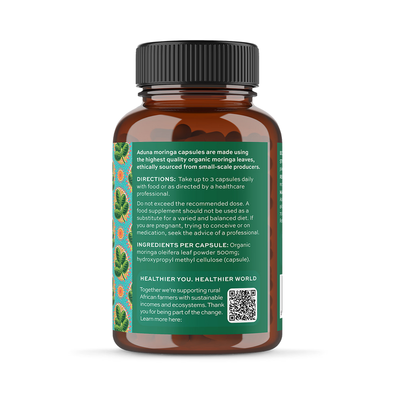 Aduna organic moringa capsules 180 count - British product