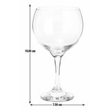 Argos Home set of 6 gin glasses 630ml (British brand)