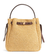 Harrods Tory Burch Small Raffia Romy Bucket Bag- Buy online at McGrocer