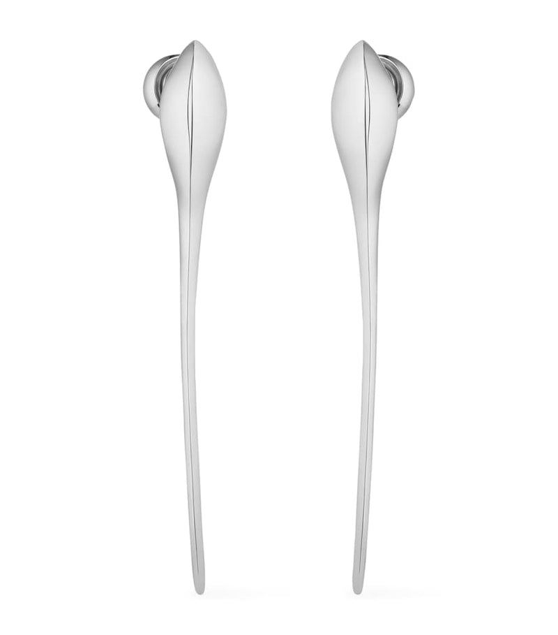 Givenchy Spike Earrings silver tone drop design, UK version