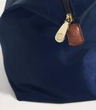 Harrods medium nylon tote bag with leather trims - British product