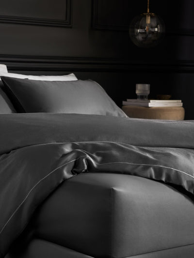 Drap-housse de lit extensible extra profond en coton Luxe 300 fils anthracite Next - Achetez en ligne sur McGrocer