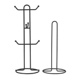 Argos Argos Home Mug Tree and Kitchen Roll Holder - Black- Buy online at McGrocer