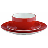 Argos Home stoneware dinner set red 12 piece, imported from the UK