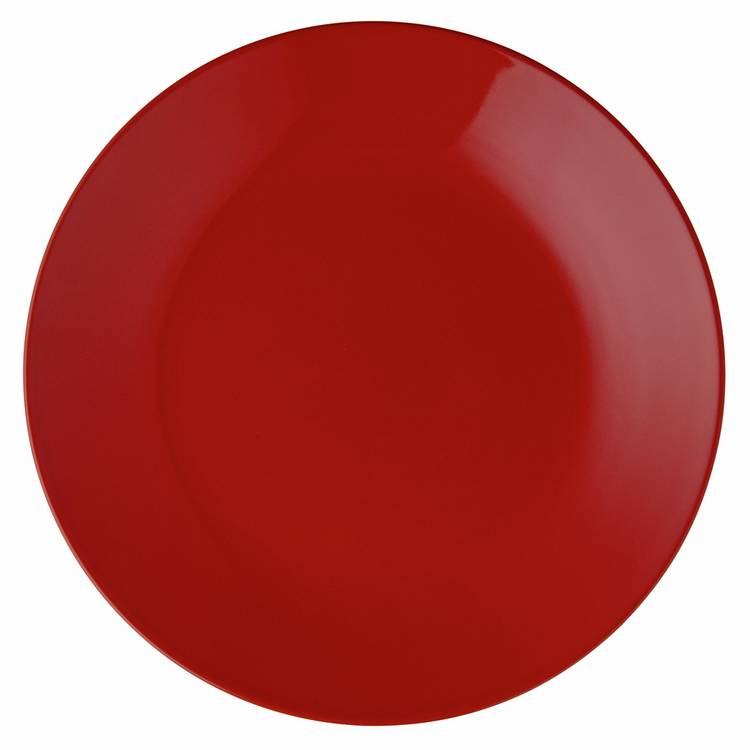 Argos Home stoneware dinner set red 12 piece, imported from the UK
