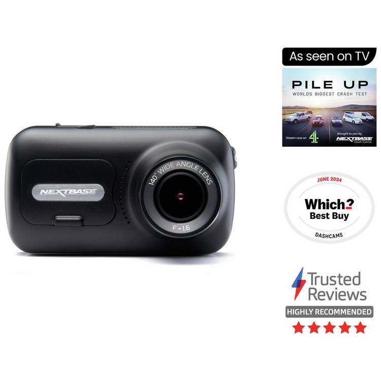 Nextbase 322GW 1080p Full HD dash cam, imported from the UK