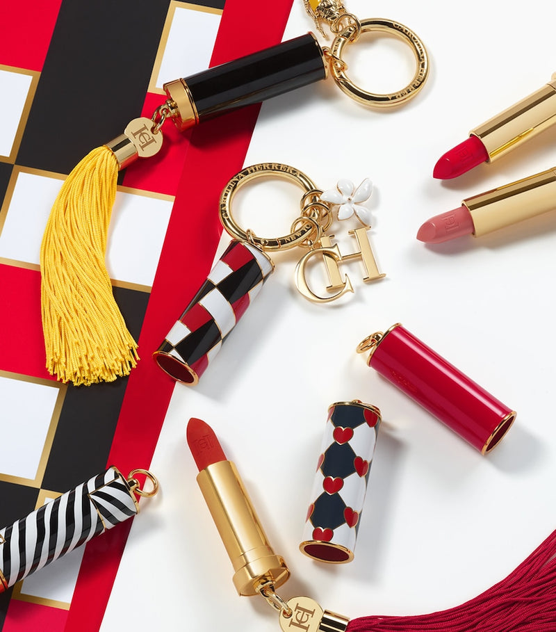Carolina Herrera heart print lipstick cap - British product