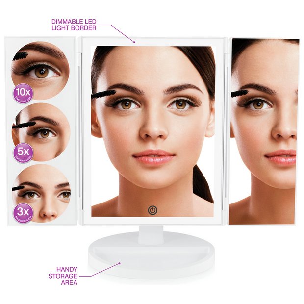 Rio LED magnification make-up mirror - British product
