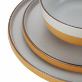 Habitat speckled mustard 12 piece dinner set - British product
