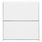 GFW narrow gloss white shoe cabinet for hallway storage (British brand)