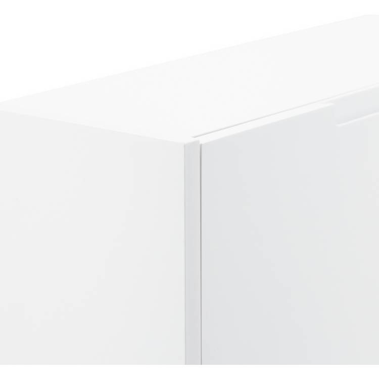 GFW narrow gloss white shoe cabinet for hallway storage (British brand)
