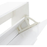 GFW narrow gloss white shoe cabinet for hallway storage (British brand)