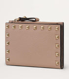 Valentino Garavani Leather Rockstud card holder (British brand)