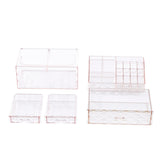 Livingandhome Plastic Tiered Makeup Organizer Pink, UK version