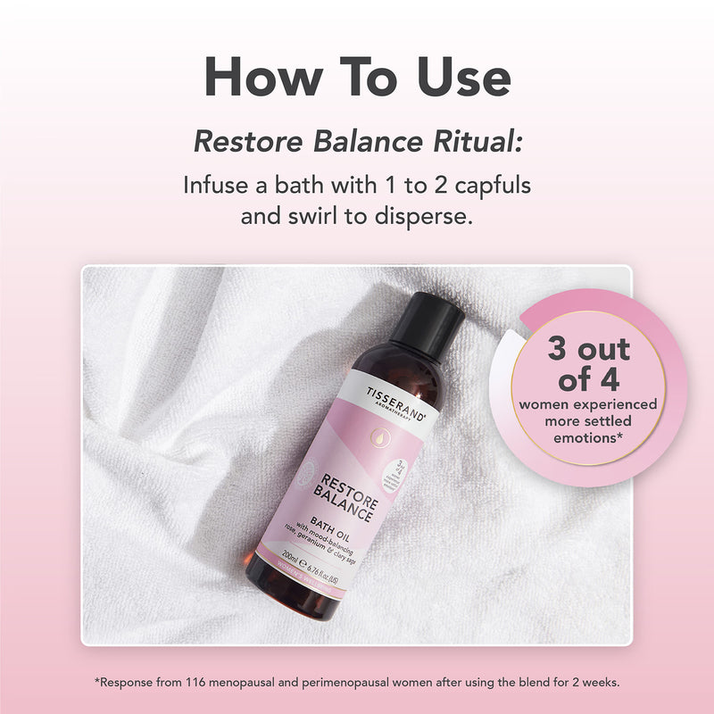 Tisserand Restore Balance bath oil 200ml (British brand)
