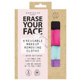 Erase Your Face reusable makeup remover cloths set of 4 - British product