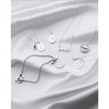 Moon & Back sterling silver bracelet I love you engraved 19cm - British product