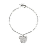 Moon & Back sterling silver bracelet I love you engraved 19cm - British product