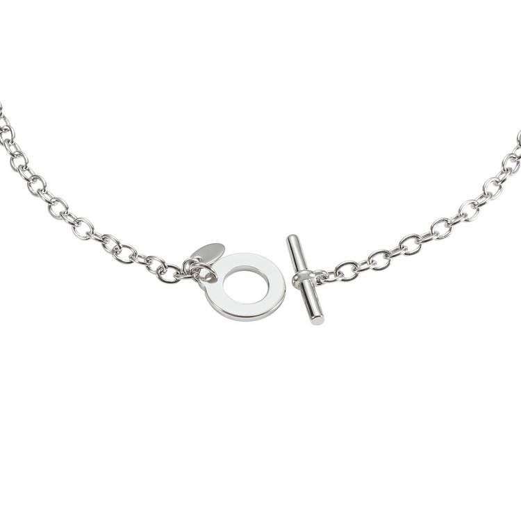 Moon & Back sterling silver bracelet I love you engraved 19cm - British product