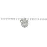 Moon & Back sterling silver bracelet I love you engraved 19cm - British product