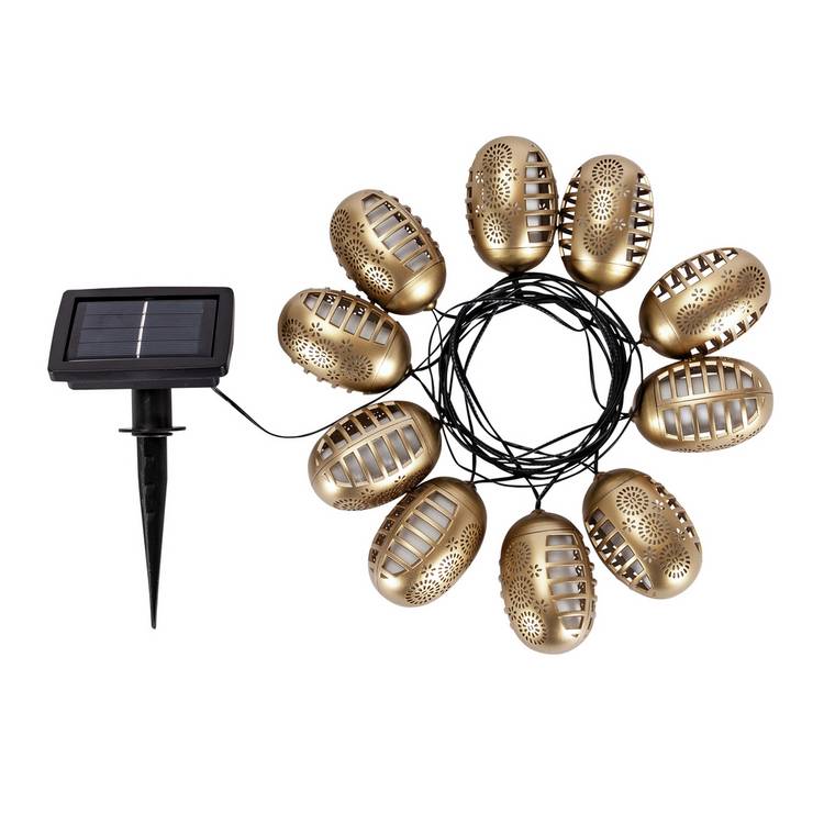 Argos Home solar string lights dancing flame 10-light, imported from the UK
