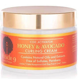 Miracle 9 honey and avocado curling cream coil activator (British brand)