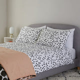 Habitat black cotton pillowcase pair 75x50cm, imported from the UK