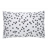 Habitat black cotton pillowcase pair 75x50cm, imported from the UK