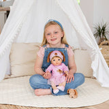 Tiny Treasures baby doll 44cm with puppy toy, UK version