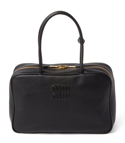 Harrods Miu Miu Leather Beau Shoulder Bag- Buy online at McGrocer