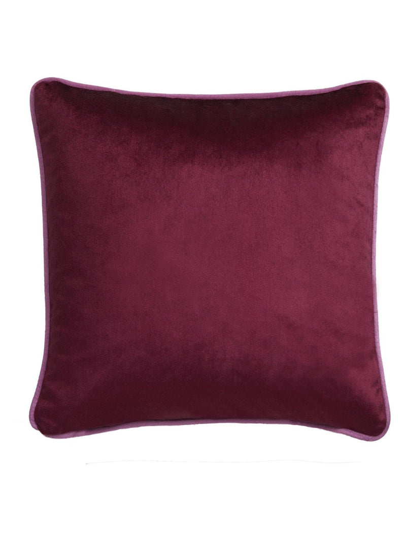 Laurence Llewelyn-Bowen pink velvet cushion Birdity Absurdity, UK version
