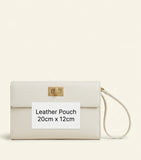 Burberry leather Cotswolds pouch 22cm - British product