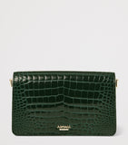 Aspinal of London Eliza croc-embossed clutch bag (British brand)