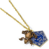 Harry Potter gold plated chocolate frog necklace, UK version